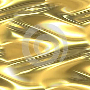 The seamless background is made of liquid gold with horizontal patterns. Golden texture