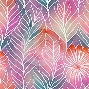 seamless background -nature flower- watercolor- hand painted illustration- seamless pattern. paper, cover, fabric, interior