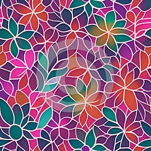 seamless background -nature flower- watercolor- hand painted illustration- seamless pattern. paper, cover, fabric, interior