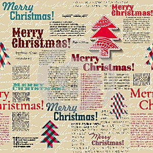 Christmas pattern. Seamless vector design background.