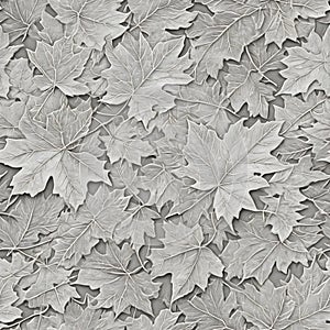 Seamless background maple leaves. Seamless pattern connecting horizontally and vertically. Seamless styling of both