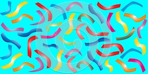 seamless background pattern geometric shapes stripes ribbons of bright color abstraction textiles packaging. EPS10