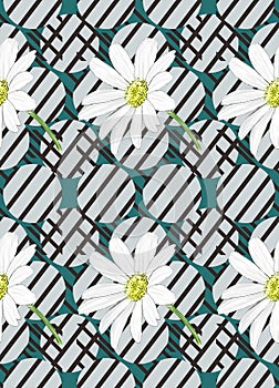 Seamless background or pattern of graphic elements and colors.