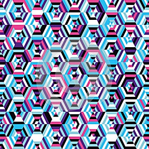 Seamless background pattern hexagons