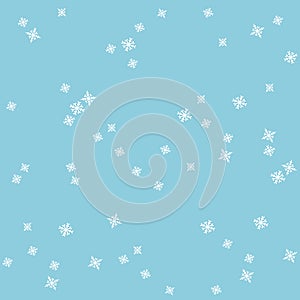 Seamless background pattern snowflakes