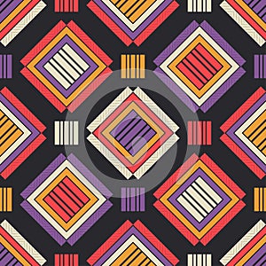 Seamless background of Scottish fabric. Texture made of cells. Tartan plaid.
