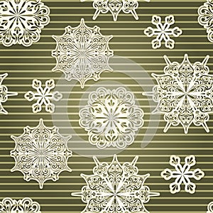 Seamless Background with snowflakes