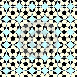 Seamless background with a soccer balls colors.