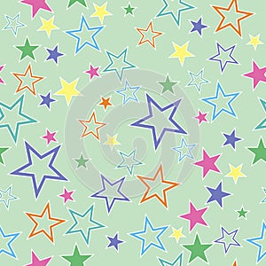 Seamless background with stars