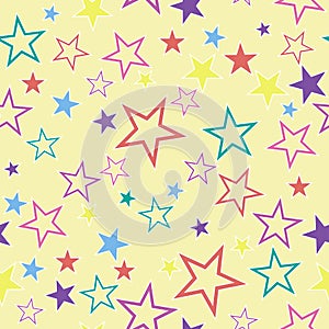 Seamless background with stars