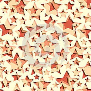 Seamless background with stars holes on sheet layers.