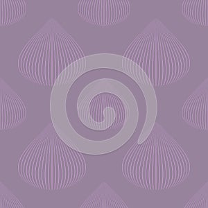 Seamless background with striped drops on purple background.