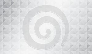 Seamless background with white and light gray triangles. Abstract geometric pattern. Modern vector illustration.