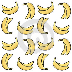 Seamless banana pattern