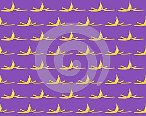 Seamless banana skin repeat background