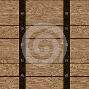 Seamless barrel wooden pattern