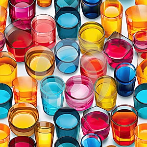 Seamless barware pattern 2