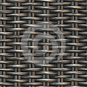 Seamless basket wickerwork pattern