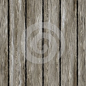 Seamless battered wooden pattern