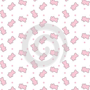 Seamless bear pattern/ cartoon bear