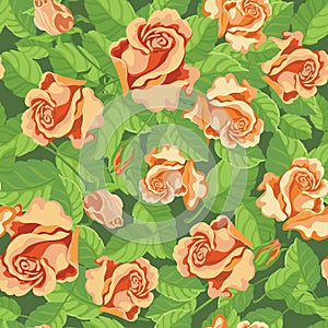 Seamless beatifull roses