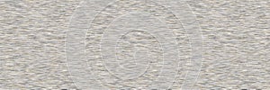 Seamless beige grey variegated marl heather texture border background. Woven with blotched striped fabric style banner
