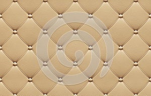 Seamless beige leather upholstery pattern