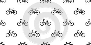 Seamless bicycle icon pattern, repeats vertically and horizontally