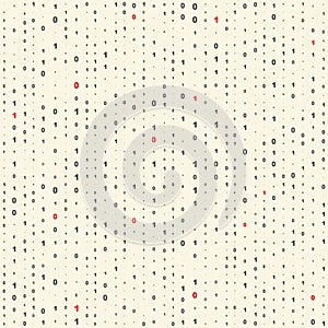 Seamless Binary Code Background. Vector Numbers Texture