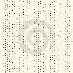 Seamless Binary Code Background. Vector Numbers Texture