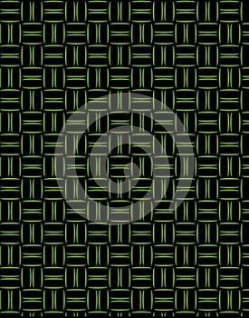 Seamless binary code pattern digital background with glowing green matrix data vector illustration
