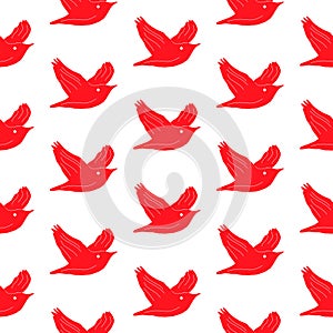 Seamless bird pattern