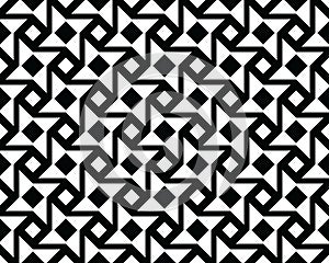 Seamless of black figures pattern