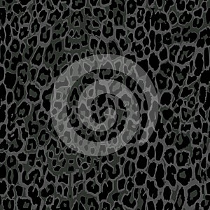 Seamless black leopard print.