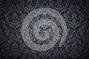 Seamless Black Scratched Vintage Background