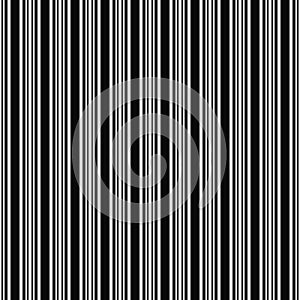 Seamless black and white barcode pattern
