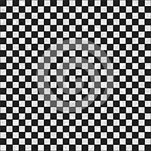 Seamless black and white checkered texture