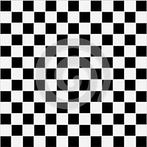 Seamless black and white checkered texture