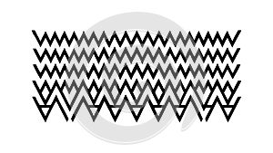 Seamless Black White Chevron Pattern, Modern Geometric Texture, vector design Generative AI