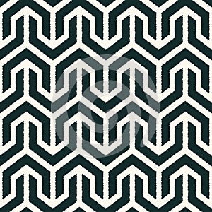 Seamless black and white geometric pattern