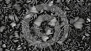 Seamless black and white geometric patterns