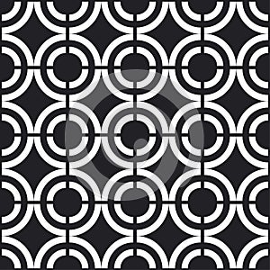 Seamless black and white pattern