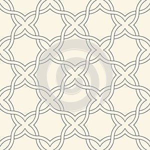 Seamless Black and White Pattern.  Vintage Geometric Background