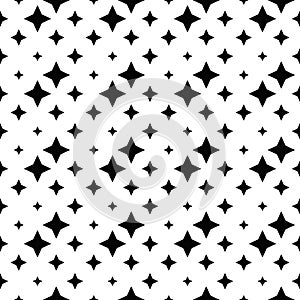 Seamless geometrical star pattern background - abstract vector graphic