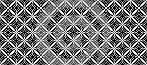 Seamless black and white tile pattern. Decorative ceramic mosaic wallpaper. Abstract geometric repeating decor for floor