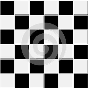 Seamless black and white tiles texture