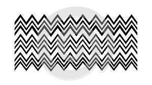 Seamless Black Zigzag Pattern, Dynamic Chevron Texture, vector design Generative AI