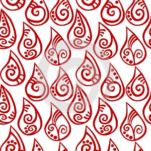 Seamless blood drops background