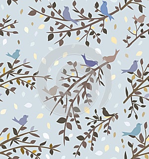 Seamless blue background or wallpaper