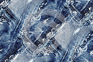 Seamless blue denim texture